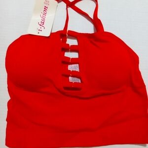 Woman bra top size small/medium red